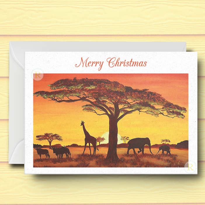 African Christmas Card E2